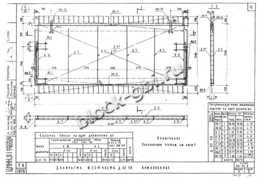 Диафрагма жесткости Д-62-28
