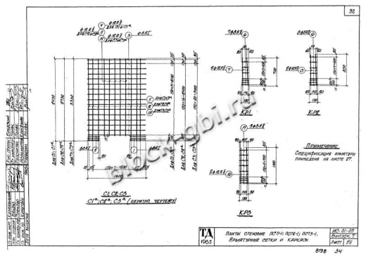 Стеновая плита тоннелей ПСТ 1-1