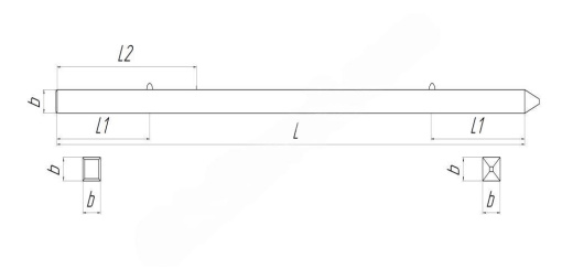 Свая С 70-30-11 Свая С 70-30-11
