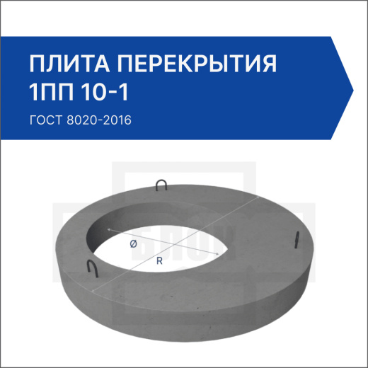 Плита перекрытия 1ПП 10-1 Плита перекрытия 1ПП 10-1