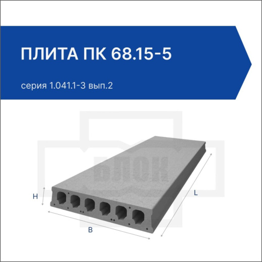 Плита ПК 68.15-5