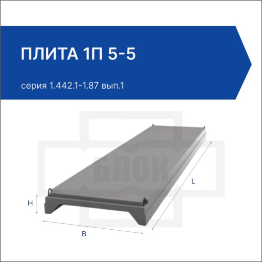 Плита 1П 5-5 Плита 1П 5-5