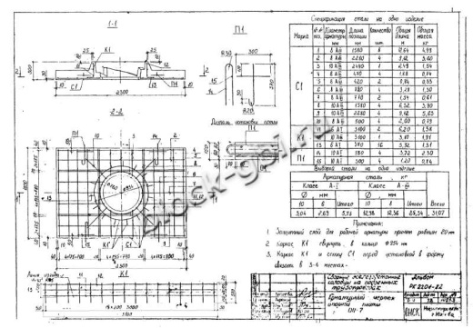 Опорная плита футерованная ОП-7-фут
