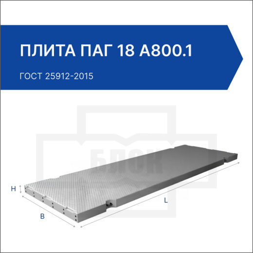 Плита ПАГ 18 А800.1