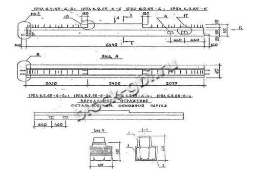 Ригель 1РПЛ 6.2.65-6 С Ригель 1РПЛ 6.2.65-6 С