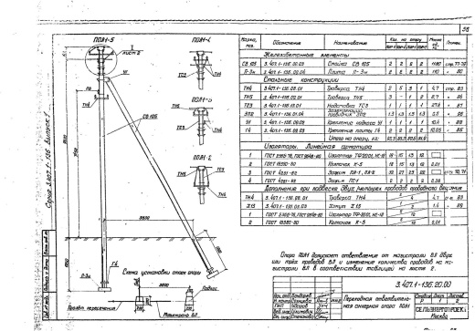 Переходная ответвительная анкерная опора ПОА1 Переходная ответвительная анкерная опора ПОА1