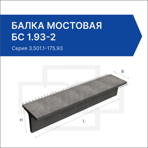 Балка мостовая БС 1.93-2