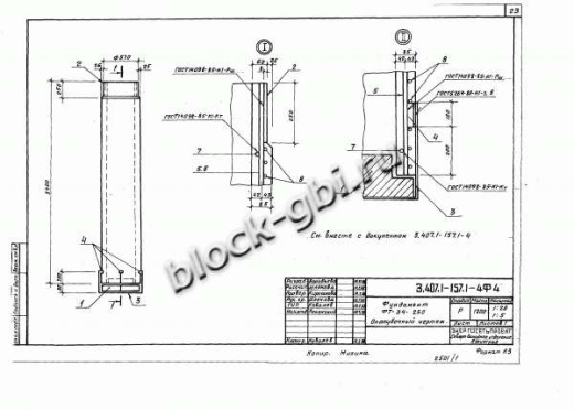 Фундамент ФТ 34-250