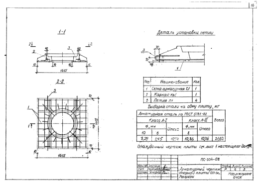 Плита опорная ОП-1к