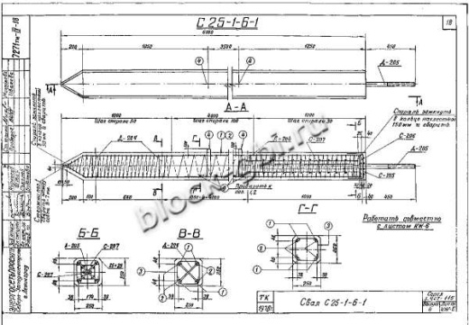 Свая С 25-1-6-1 Свая С 25-1-6-1