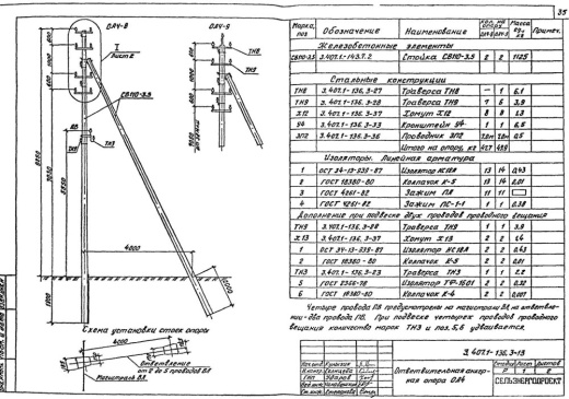 Ответвительная анкерная опора ОА4 Ответвительная анкерная опора ОА4