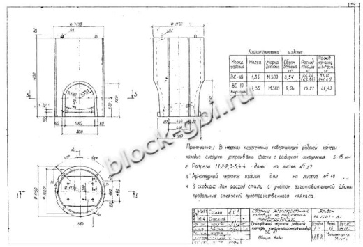 Колодец футерованный ВС-10-1-фут Колодец футерованный ВС-10-1-фут