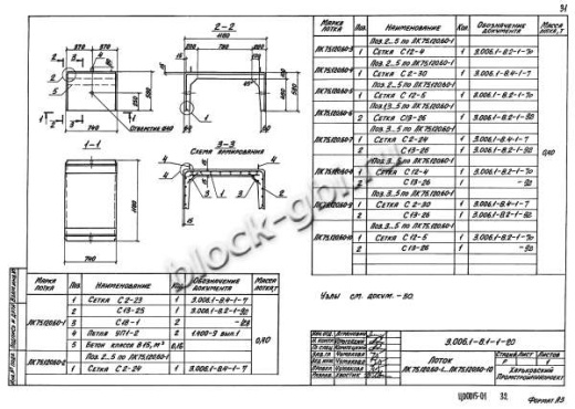Лоток ЛК 75.120.60-9
