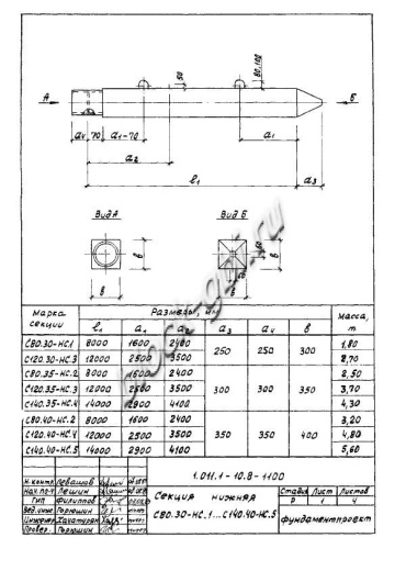 Свая С 280.40-С Свая С 280.40-С